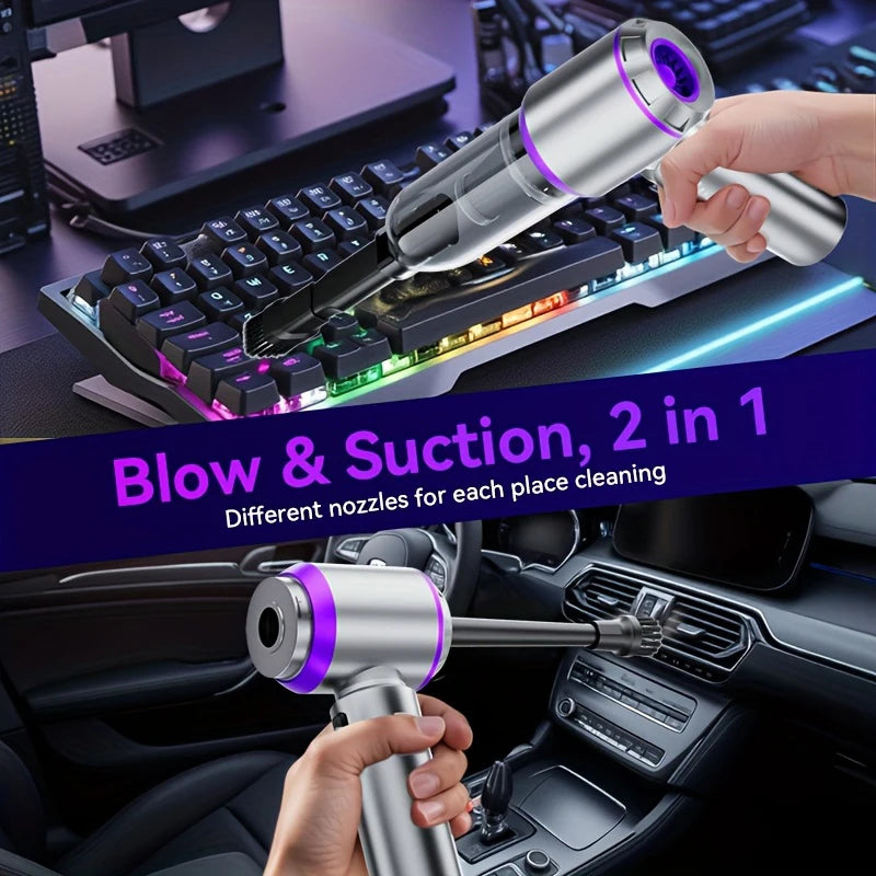 New Car Vacuum Cleaner 985000PA Strong Suction Powerful Wireless Portable Car Cleaner for Home Appliance Air Blower