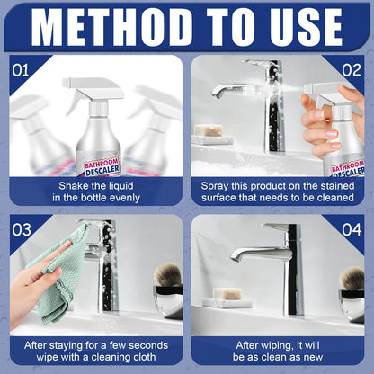5-1pcs Bathroom Descaler Foam Cleaner Powerful Stubborn Stains Cleaner Bathtub Toilet Glass Washbasin Descaling Cleaning Spray
