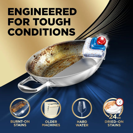 Ultimate Dishwasher Detergent Pods CycleSync Technology Powerful Cleaning Tablets 52 Count Fresh Scent Enzyme Formula Ultimate