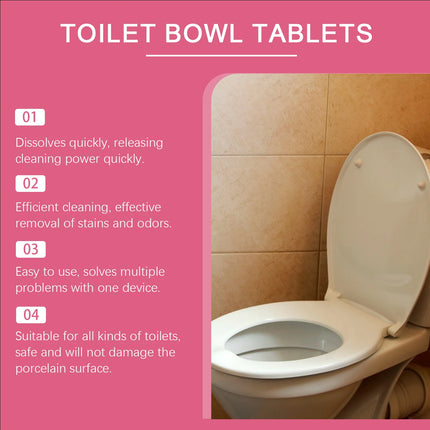 Toilet Cleaning Effervescent Tablets Cleaning Stains Remover Yellow Deodorant Freshener Automatic Toilet Bowl Bathroom Cleaner