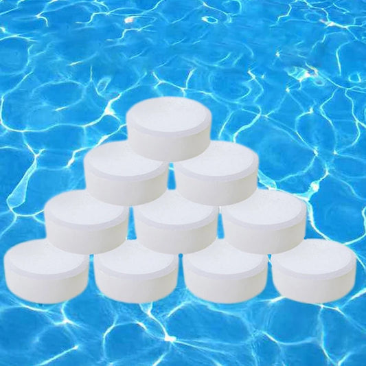 1 Box Swimming Pool Cleaning Tablet Chlorine Bromine Tablets Cleaner Swimming Spa Hot Tub Household Cleaning Supplies