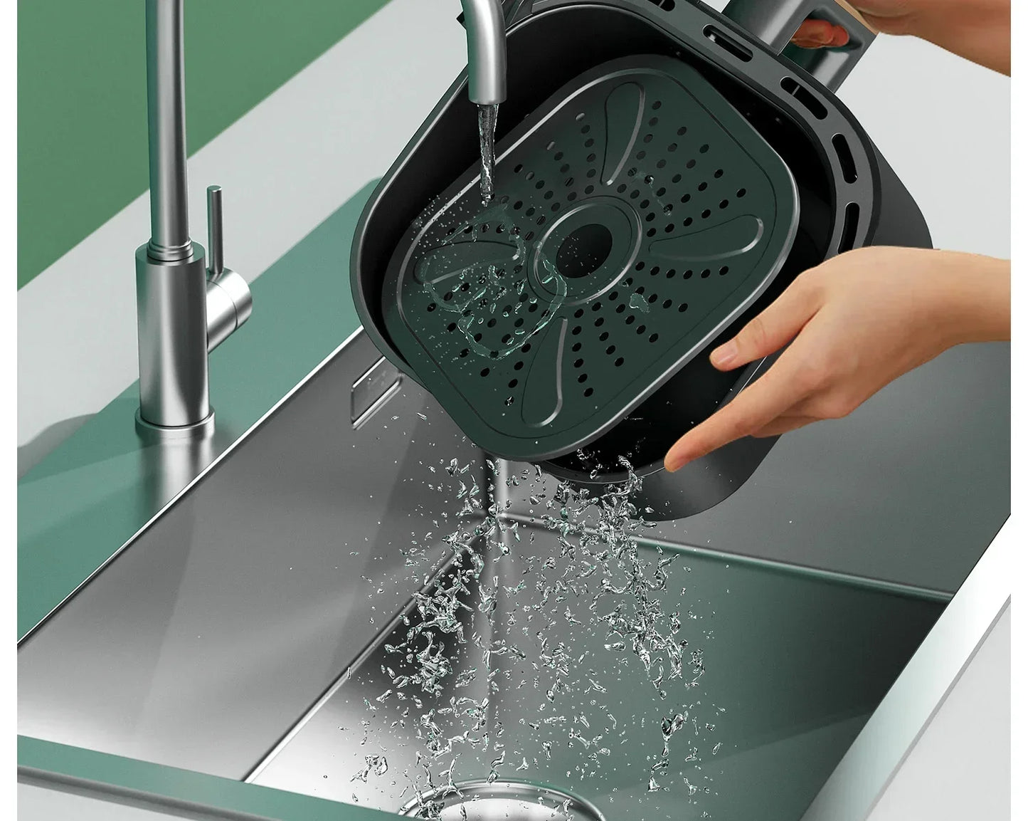 220V AUX Air Fryer and Oven Combo: Multifunctional, Fully Automatic, No Oil Technology, Easy-to-clean AF