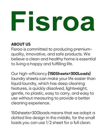 Travel Laundry Detergent Sheets 300 Loads Eco-friendly Washing Detergent Sheets Plastic-Free Washer Sheets, Fresh Linen