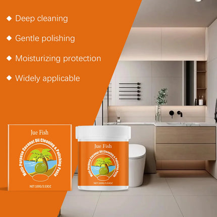 Nettoyant multi-usages en pâte pour éliminer les taches de cuisine, détartrant pour salle de bain