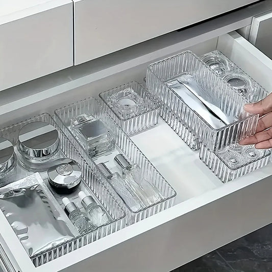 (3 s models and 3 m models) Cosmetic storage box, drawer storage box, drawer organizer, suitable for dressing tables and jewelry