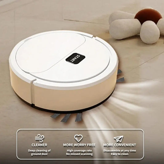 3-in-1 K16 Robotic Vacuum Cleaner Automatic Wet/Dry Sweeping Machine USB-C Portable Cleaner for Home Carpet Hard Floor