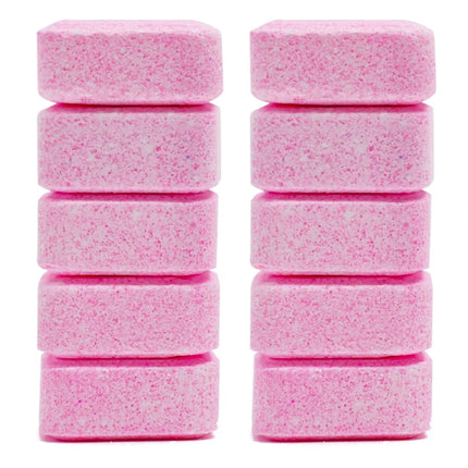Lot de 5 ou 10 tablettes effervescentes pour le nettoyage automatique des toilettes - E-menage