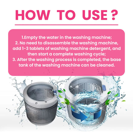 Washing Machine Sink Cleaning Effervescent Tablets Washing Machine Sink Cleaning Odor Removal Dirt Removal Effervescent Tablets