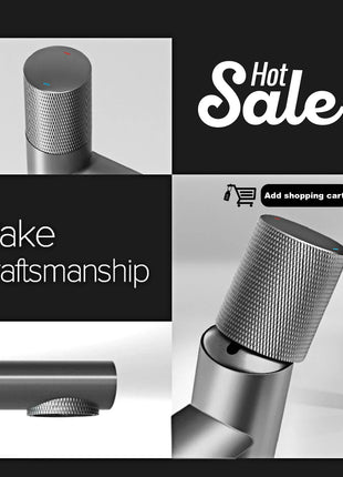 Luxury chrome brass kitchen faucet magnetic suction design with filtered water single hole cold and hot dual control sink faucet