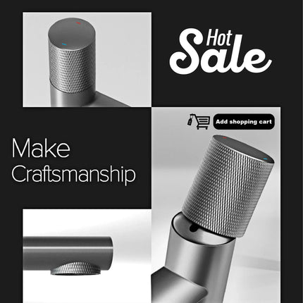 Robinet de cuisine moderne et luxueux AITANA en laiton doré, à douchette extractible et poignée unique pour eau chaude et froide, 3 fonctions.