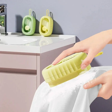 Brosse de nettoyage multifonctionnelle pour vêtements avec distributeur de savon