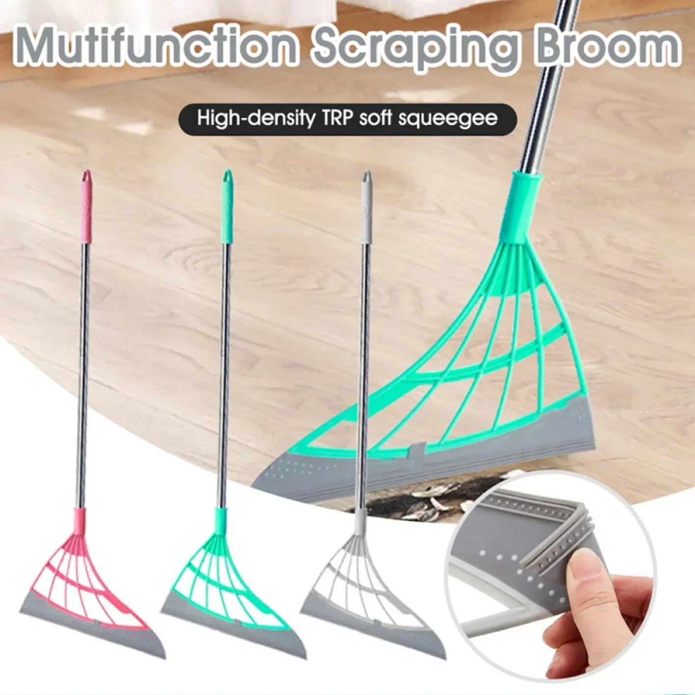 Household floor sweeping magic broom Non-stick hair broom broom Soft silicone mop bathroom wiper magic