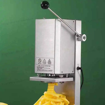 Machine à frites électrique commerciale automatique, machine à frites bouclées, robot culinaire en acier inoxydable, 100 kg/h