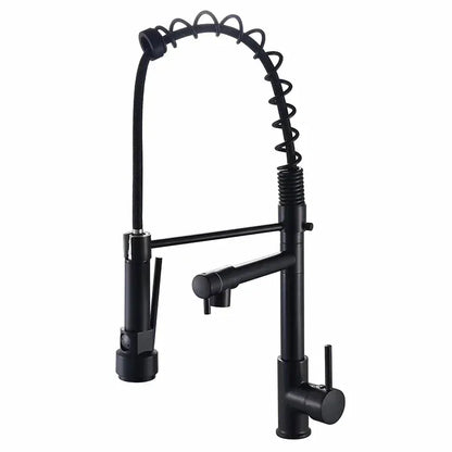 GEGVE Kitchen Faucets Removable taps Brush Brass faucet Water hydrant robinet for kitchen accessories Pull Out Spout Hot Cold