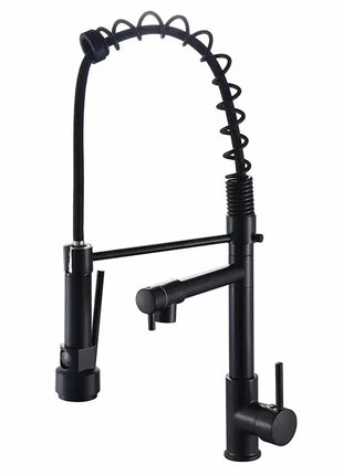 GEGVE Kitchen Faucets Removable taps Brush Brass faucet Water hydrant robinet for kitchen accessories Pull Out Spout Hot Cold