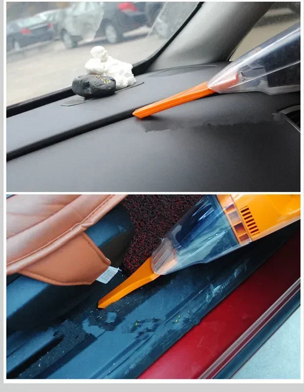 12V Car Vacuum Cleaner Portable 100W Handheld Portable Car Mounted Vacuum Cleaner Super SuctionWet AndDryDualUseCar Home Cleaner