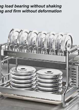 Dish Drainer Kitchen Storage Organization Stainless Steels Drainer Kitchen Dishes Kitchenware Tableware Drainer Board Rack