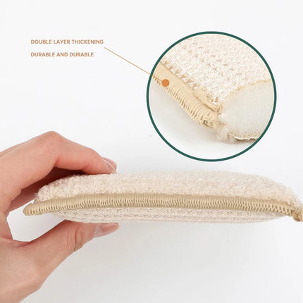 Lot de 6 éponges à vaisselle en bambou naturel