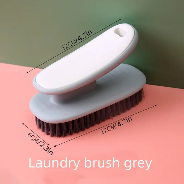 Laundry brush, multifunctional long-handled cleaning brush with soft bristles, household use, doesn't damage clothes - E-menage