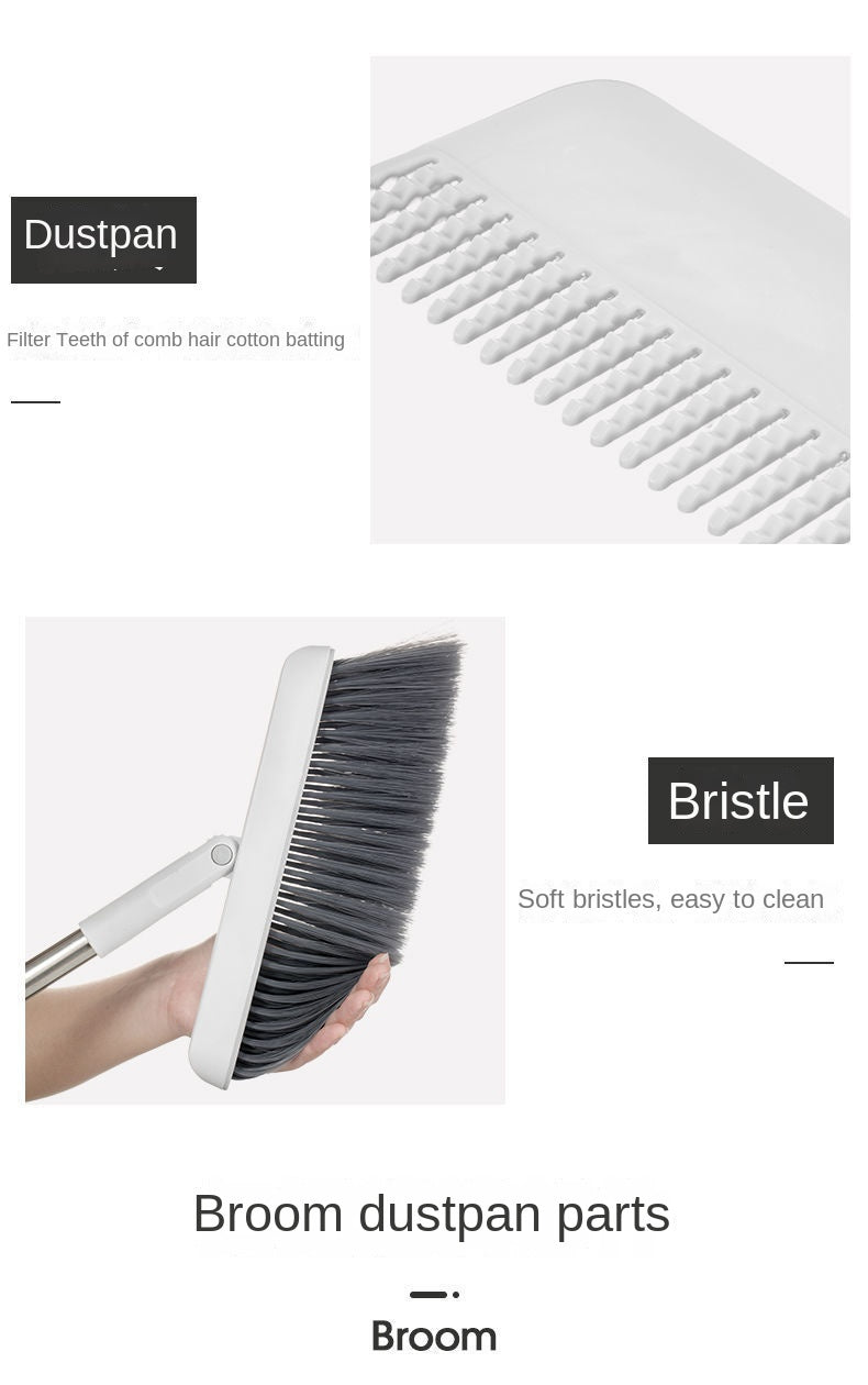 Broom and Scoop Set Folding Dustpan High-end Bathroom Water Wiper To Sweep Magic Brush Garbage Squeegee Home Cleaning Products