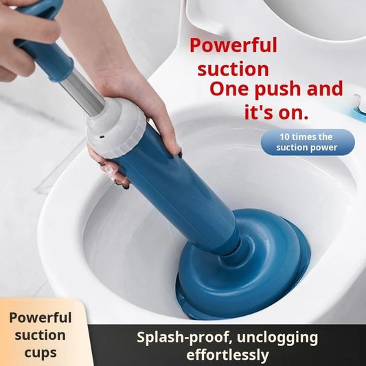 Toilet Plunger High Pressure Pump Anti Clogging Drain Cleaners Pipe Dredge Device for Bathroom Kitchen Sink Drain Clean Supplies