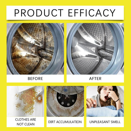 Nettoyant pour Lave-Linge à Tambour – Détartrant &amp; Désodorisant Puissant – Nettoyage en Profondeur, Anti-Odeurs et Anti-Calcaire