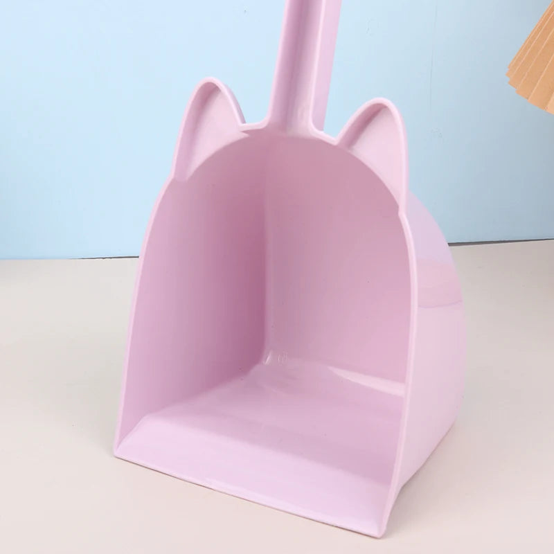 Cartoon-Style Toddler Broom Dustpan, Flexible Bristles Kids Playset, Pretend Play Indoor Outdoor Sweeping Kit