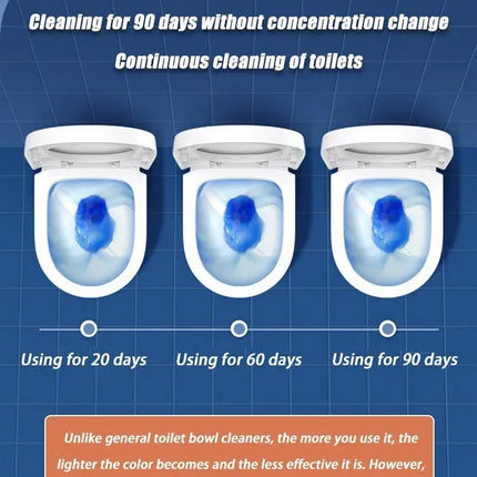 Nettoyant WC Automatique à Bulles Bleues – Désodorisant &amp; Parfum Longue Durée | Nettoyage Hygiénique Sans Effort, Anti-Taches &amp; Anti-Odeurs pour Cuvette de Toilette | NoEnName_Null