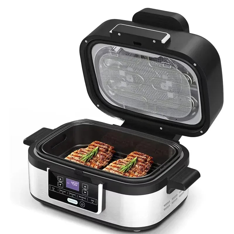 Indoor Air Fryer Grill Kitchen Appliances Party Cafe Home Non-oil Bake Air Crisp Roast Bake Broil Dehydrate Pizza Air Fryer