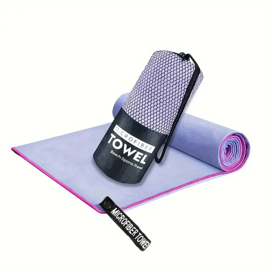 1-pc Microfiber Travel Towel, Quick Dry Towel Super Absorbent Compact Lightweight l for Beach, Gym, Pool, Bath, Yoga, Camping