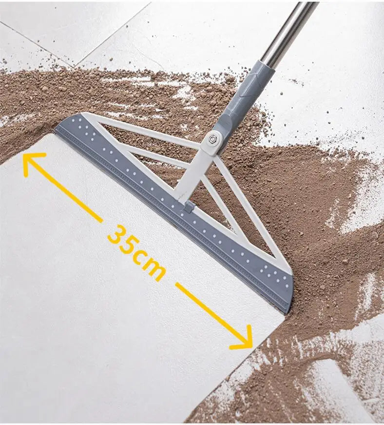 180° Rotatable Magic Rubber Broom Silicone Mop Hand Dust Brooms Home Floor Cleaning Squeegee Wiper Flooring Household Utensils