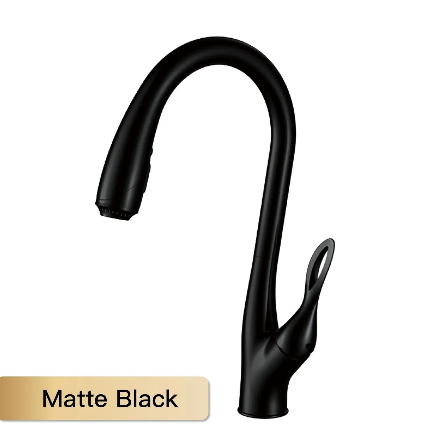 AITANA Modern Luxury Golden Brass Kitchen Faucet Pull-Out Design Single Handle for Hot And Cold Water 3 Functions Sink Faucet