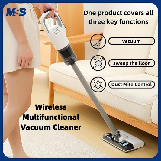 3-in-1 Handheld Vacuum Cleaner 19000PA Suction Power Cordless Vacuum Cleaner 1 filter+3 brush heads+2 mop pads
