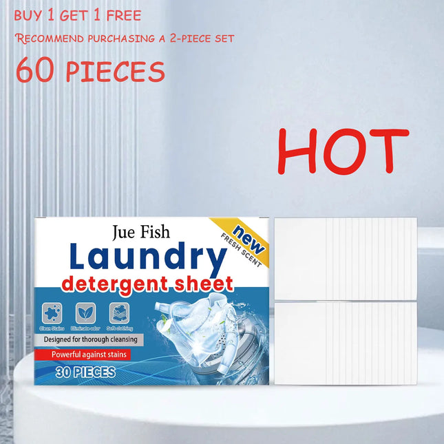 Lessive Jue Fish (30 pièces) ,détachant pour les vêtements - E-menage