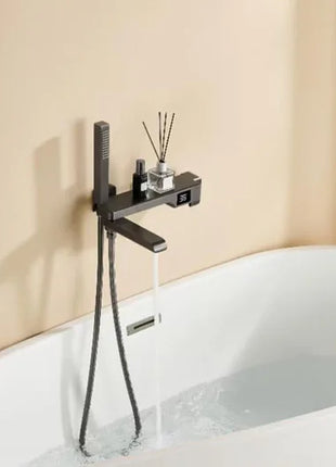 Brass Bathtub Faucet Bathroom Faucet Bath Faucet Shower Mixer Crane Digital Display Faucet for bathroom Waterfall Spout