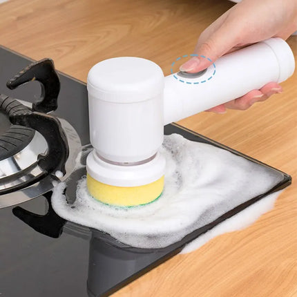 Brosse de nettoyage électrique multifonction pour cuisine et salle de bain