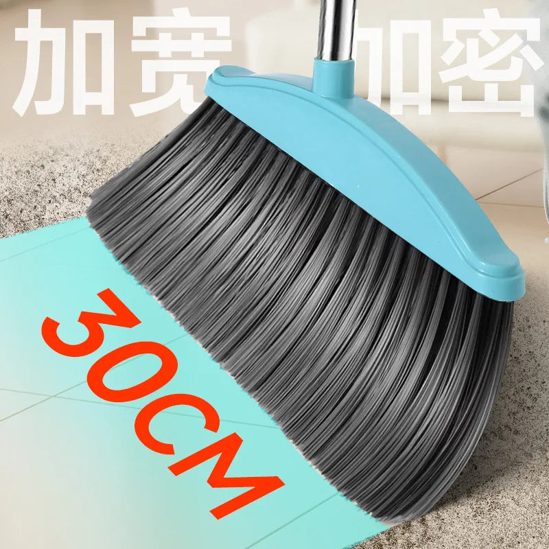 Broom and Dustpan Set Sweeping Broom For Cleaning Floors Dust Garbage Non Stick Hair Indoor Cleaning Products