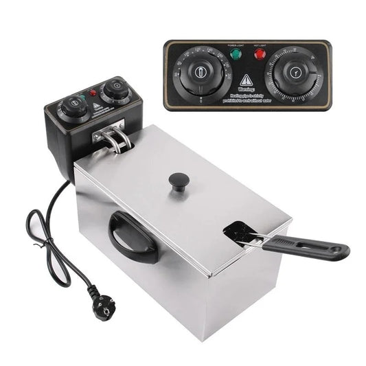 2000W Electric Deep Fryer Thermostat 4L Capacity Fried Chicken Grill French Fries Frying Machine Oil Oven Cooking appliance