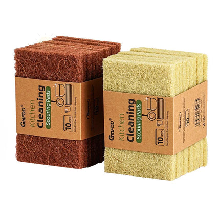 Lot de 5 ou 10 éponges en microfibre de sisal