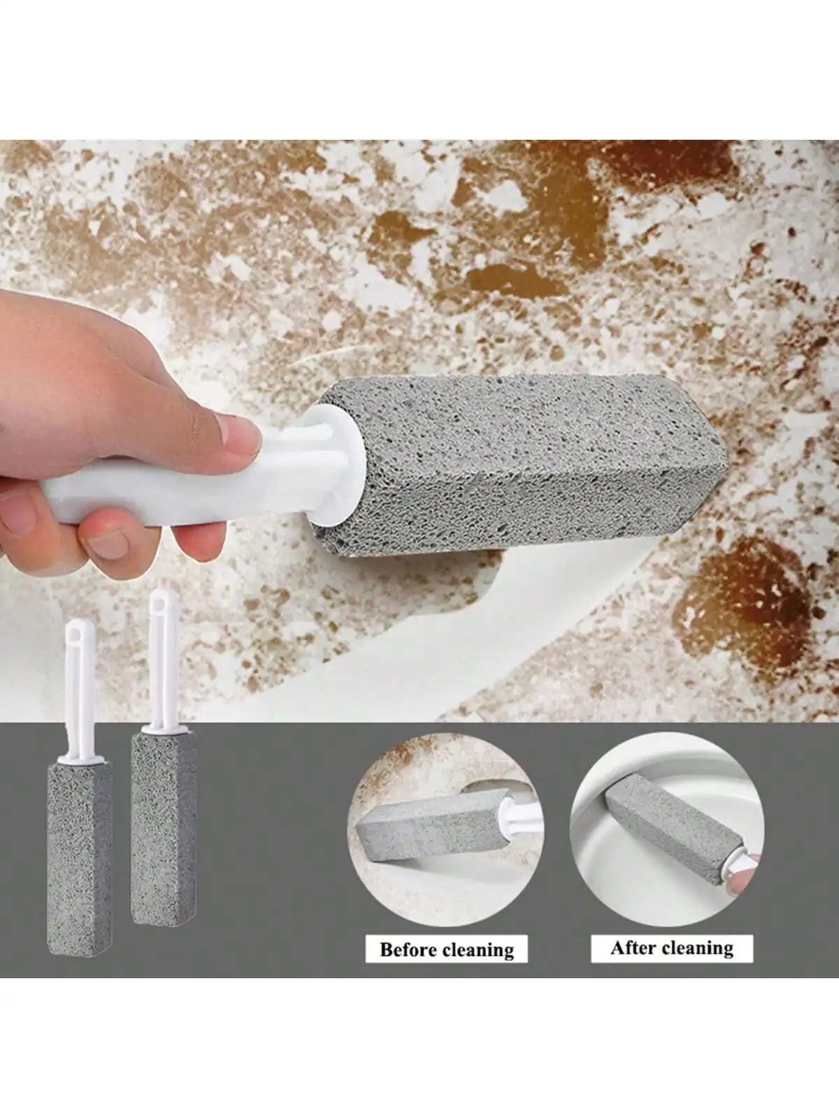 1/2/4Pcs Pumice Stone Toilet Brush Bathroom Cleaning Multifunction Wand Tile Sink Bathtub Limescale Stain Remove Washing Tools
