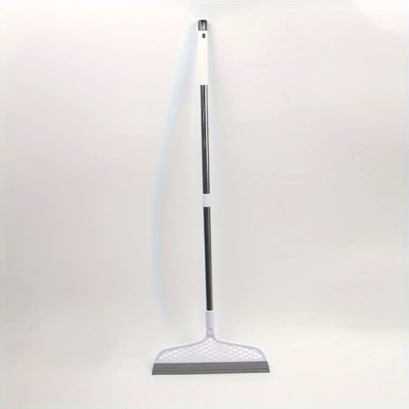 Magic broom with detachable head and double-sided silicone scraper