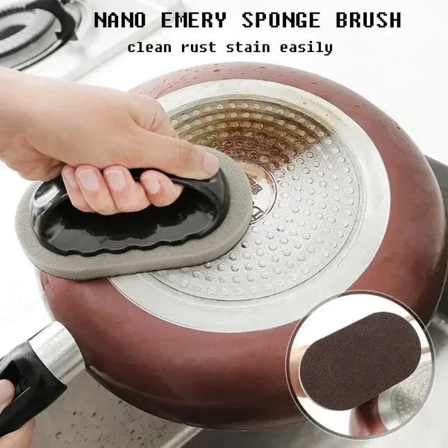 Éponge magique émeri réutilisable - Brosse à casseroles de cuisine - E-menage