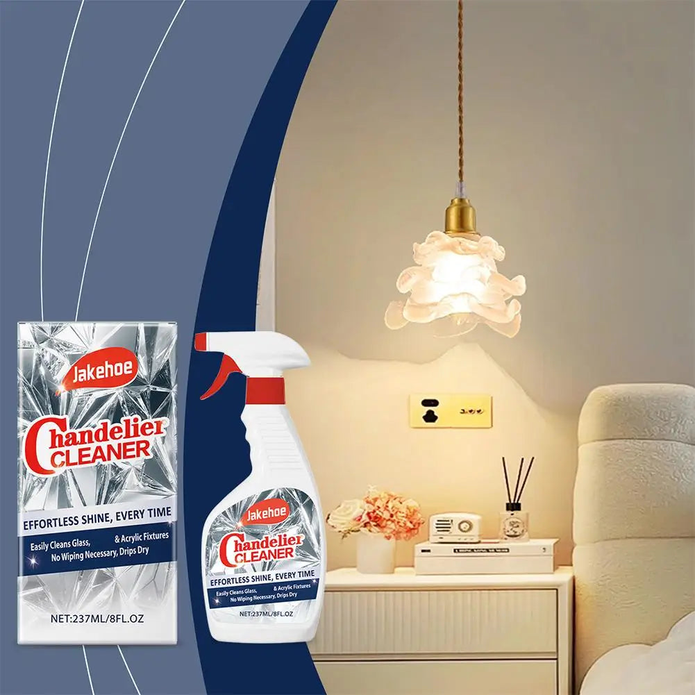 1/2PCS No Rinse Crystal Chandelier Cleaner Streak Free For Glass Metal Lamp Cleaning And Care Plastic Surfaces Eco Friendly Tool