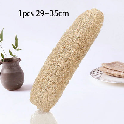 1pcs Natural Loofah Sponge Multi-purpose Cleaning Tool for Kitchen Bathroom Scrubber For Daily Cleansing Wash Body Scrubber Spa