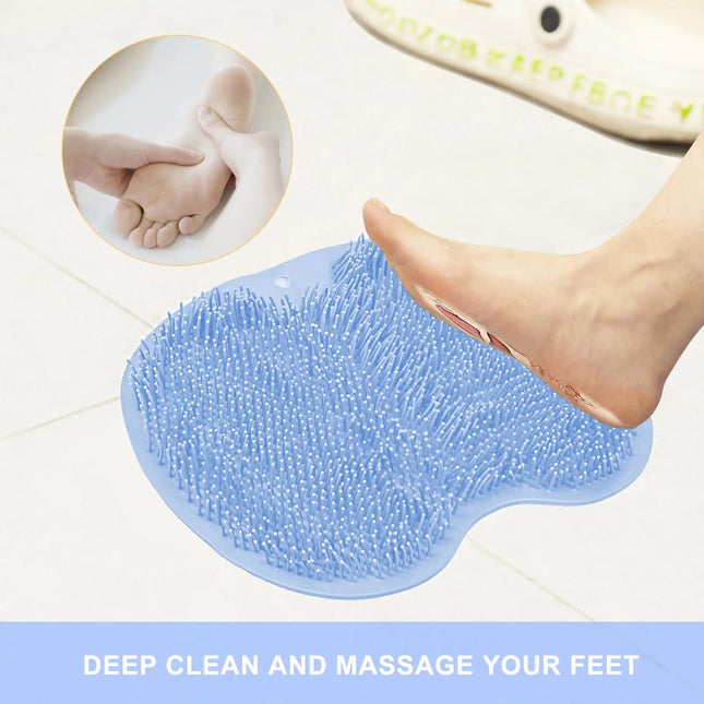 Éponge de bain exfoliante en silicone pour les pieds