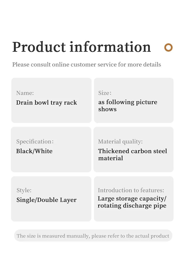 2-Tier Dishes Dryer Rack Metal Black Dish Drainer Large Kitchen Organizers and Storage Rack with Drainboard and Cutlery Holder