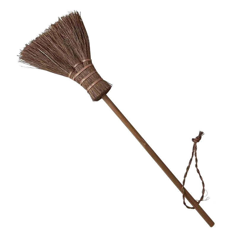 Desktop Broom Creative Simple Household Mini Multi-purpose Cleaning Small Broom Window Crevices Brush Vintage Palm Bristle Brush