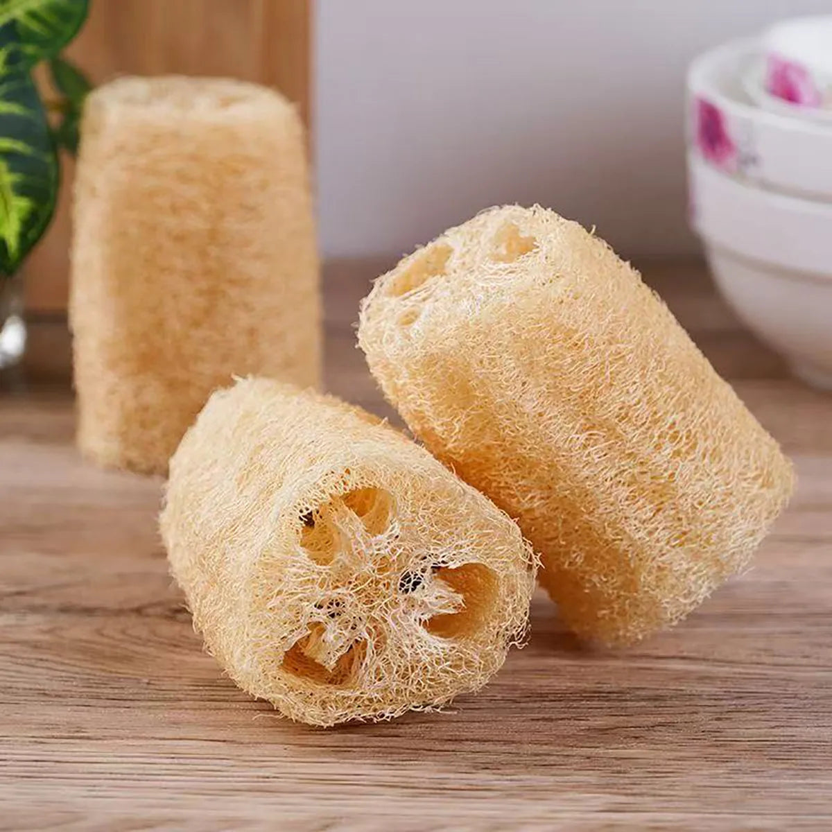 1pcs Natural Loofah Sponge Multi-purpose Cleaning Tool for Kitchen Bathroom Scrubber For Daily Cleansing Wash Body Scrubber Spa