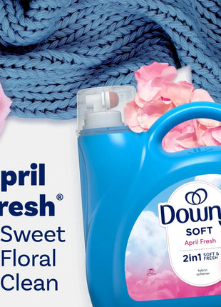 Adoucissant Textile Ultra Concentré 4 L – Jusqu’à 190 Lavages – Linge Doux, Frais et Sans Électricité Statique – Parfum Fraîcheur d’Avril