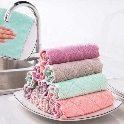Lot de 10 torchons en microfibre multi-usages pour la vaisselle
